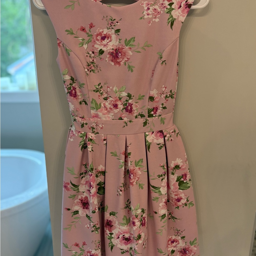 Emerald Sundae Blush Pink Floral Dress